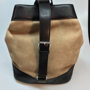 NWT Rebecca Minkoff Suede Leather Mission Sling Backpack with Leather Trim